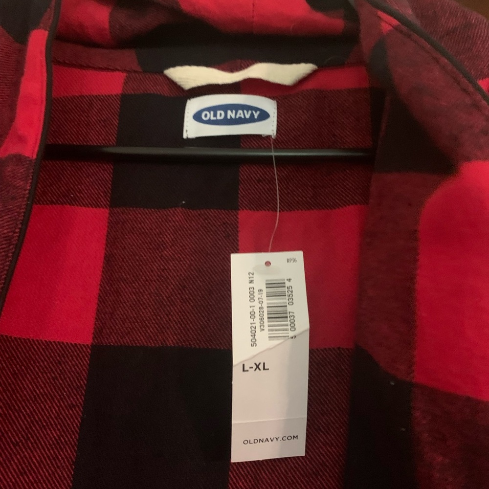 NWT Old Navy buffalo plaid robe L/XL